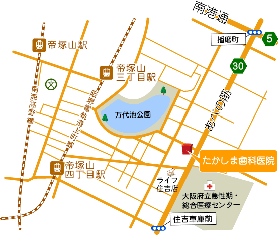 たかしま歯科医院　地図